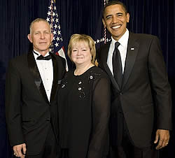 Dennis and Judy Shepard with President Obama