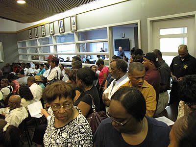 Country Club Hills residents filled the council chamber
