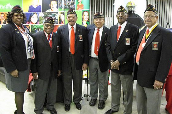 Sharon Stokes, Theodore Peters, Wendell R. Fergusan, Ed Fizer, James A. Reynolds, John Vanoy, Montford Point Marine Congressional Gold Medal Recipients