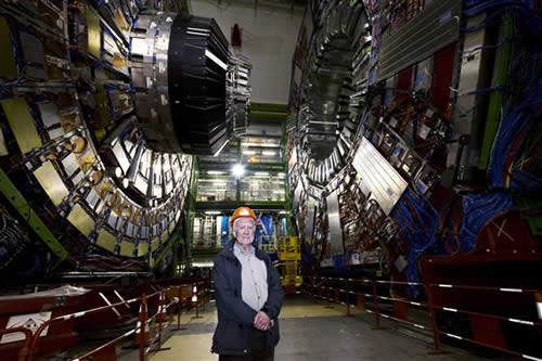 Peter Higgs at CERN