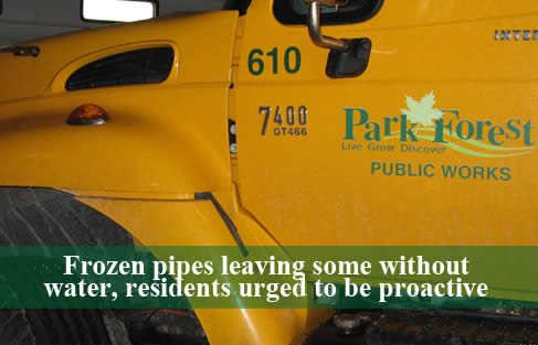 Frozen water mains, deep frost