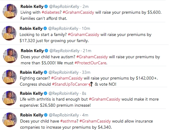 Robin Kelly healthcare Tweets