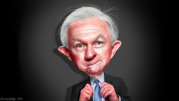 Jeff Sessions caricature