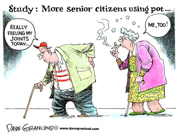 Seniors using marijuana