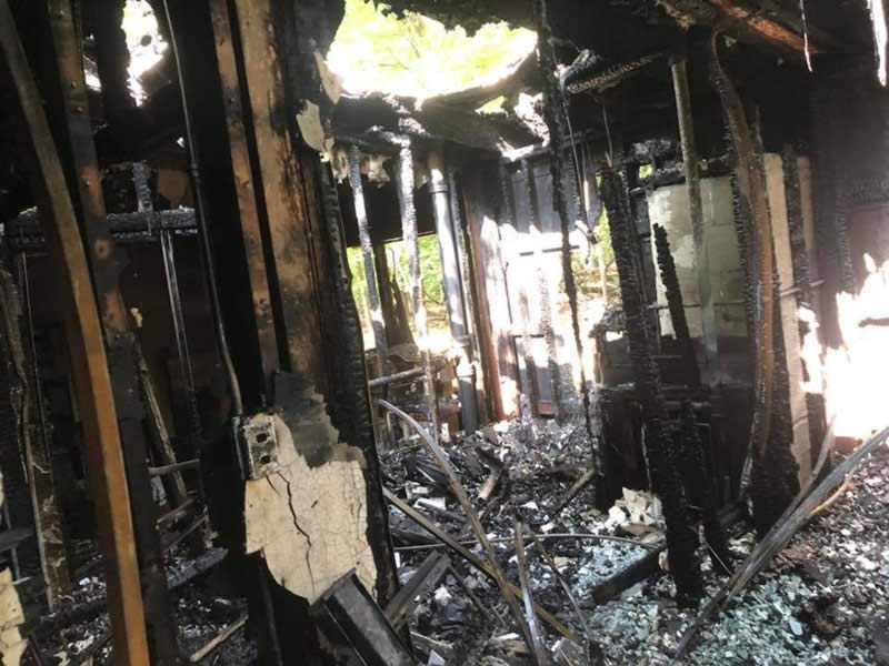 burnt home, structure fire, Woodland Glen, PFFD