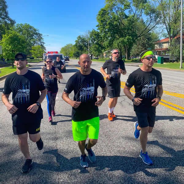 Special Olympics Torch Run by Park Forest Police