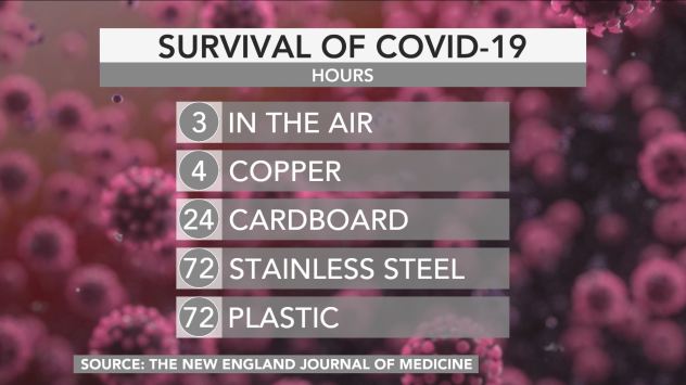 Survival of Novel Coronavirus 2019 on various surfaces