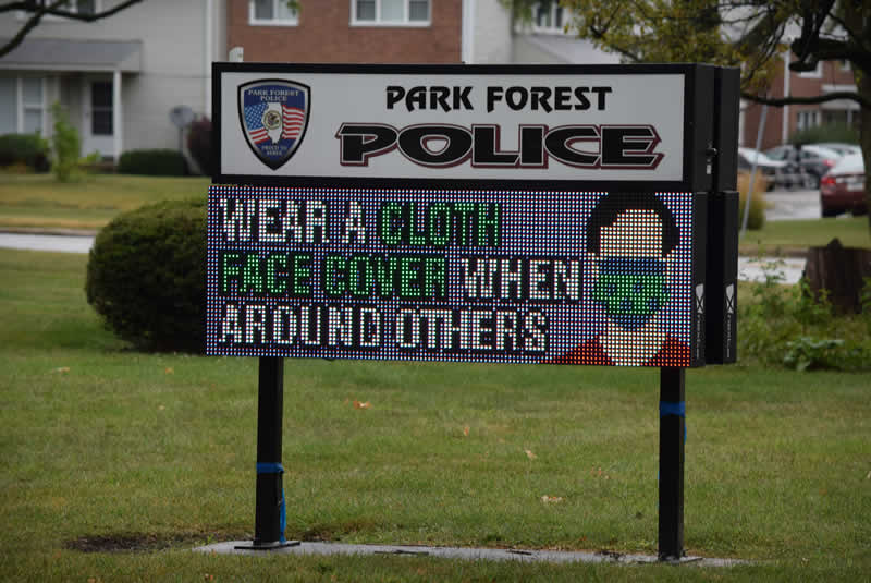 Wear A Mask Park Forest Police say