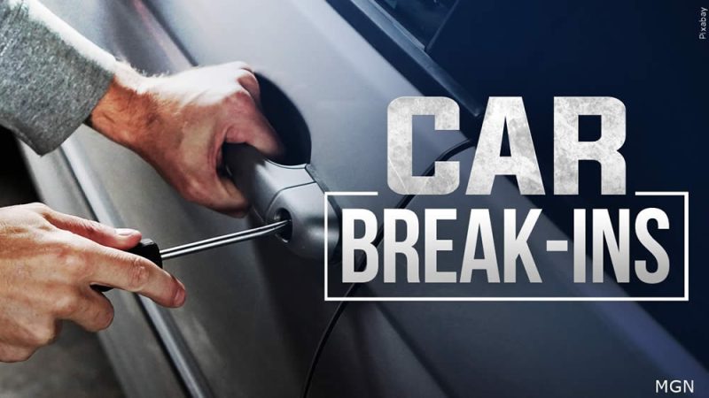 Burglaries, car break-ins