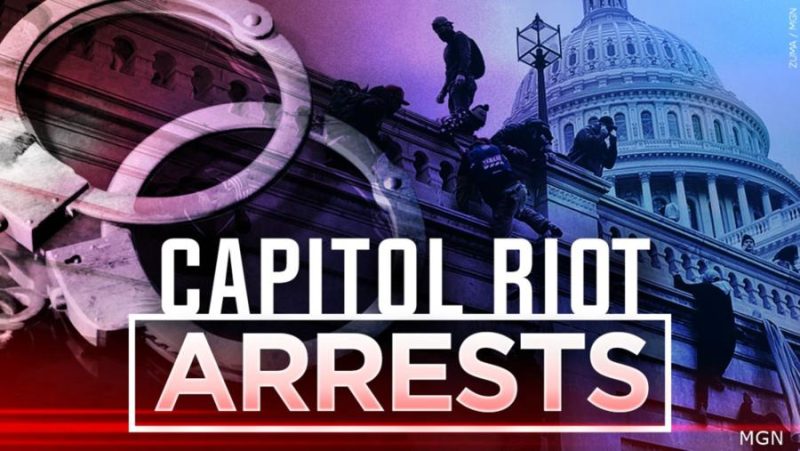 Capitol Riot arrests, allegedly assaulting law enforcement