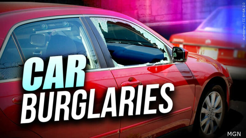 car burglaries, burglary, laptop stolen