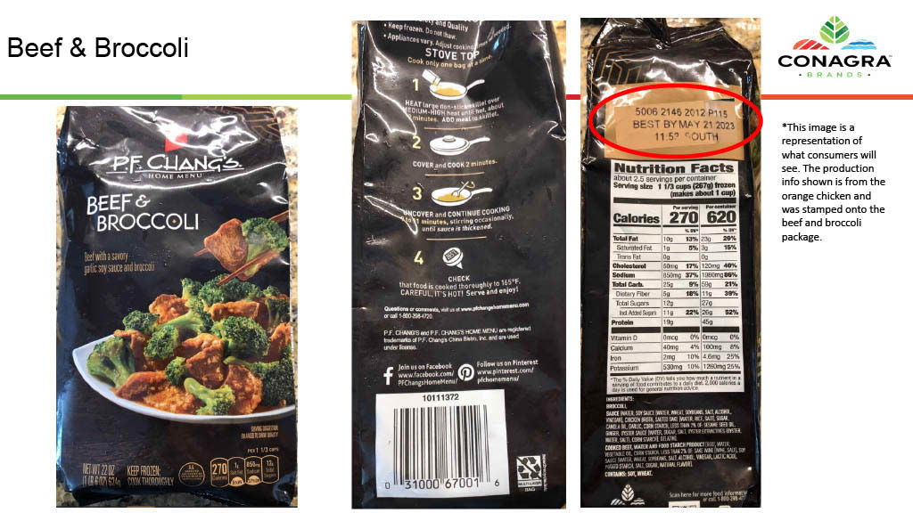 Conagra Brands, Inc., Recalls Frozen Beef Products Due to Misbranding and Undeclared Allergens