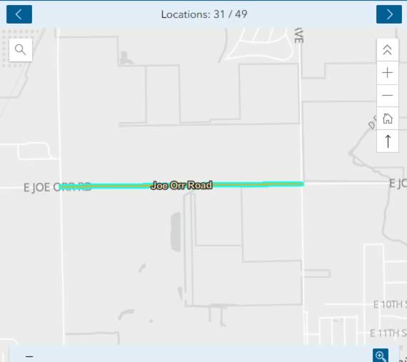 transportation projects for 2024 include Joe Orr Road.