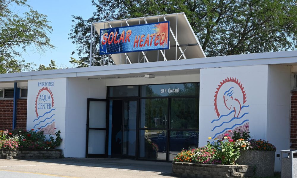 Aqua Center update, front of the municipal Aqua Center
