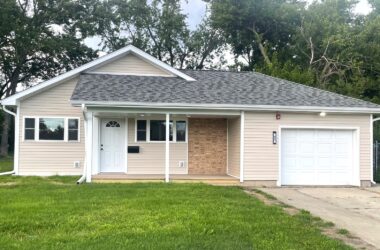 one-story house with one-car attached garage
