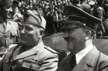 Full-blown fascism, Adolf Hitler and Benito Mussolini
