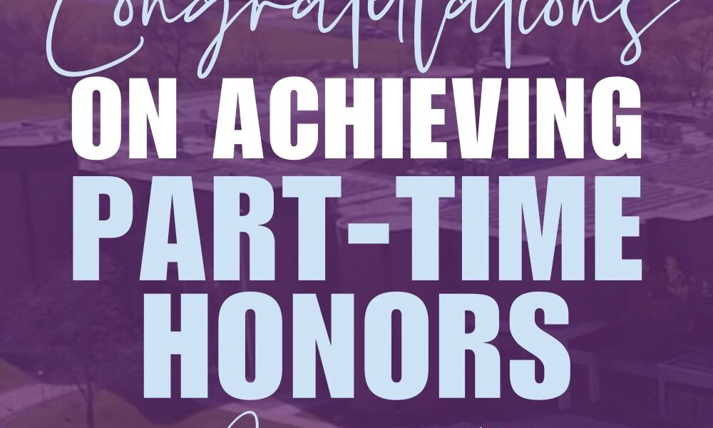 Part-Time Honors, Prairie State Summer 2025