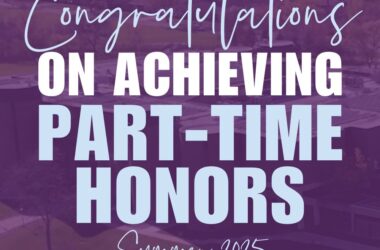 Part-Time Honors, Prairie State Summer 2025