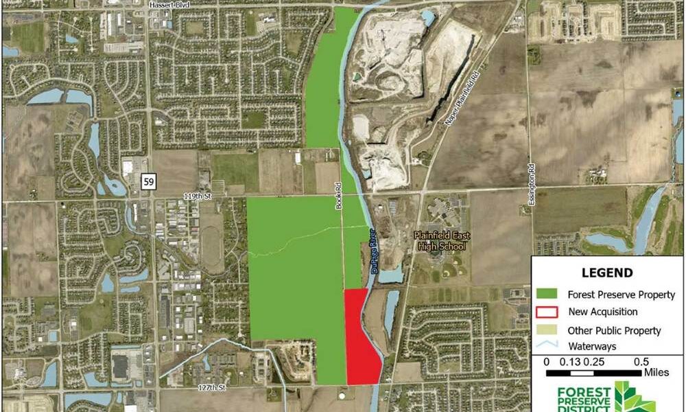 40 acres added to Riverview Farmstead Preserve in Plainfield.