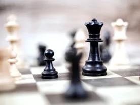 chess pieces on a chess board