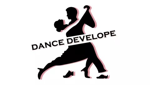 silhouette of two people dancing