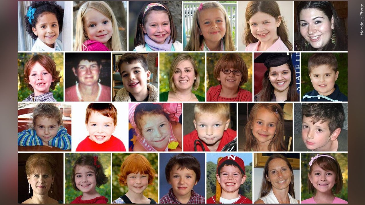 Victims of the Sandy Hook Elementary School Shootings December 14, 2012, in Newtown, Connecticut, Graphic Date: 12/14/2021