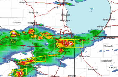 Severe thyunderstorm, outside injured