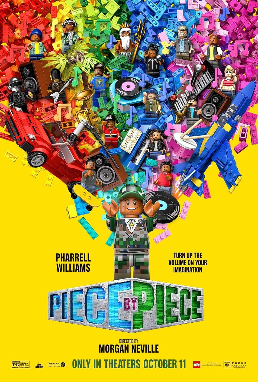 movie poster featuring Lego construction