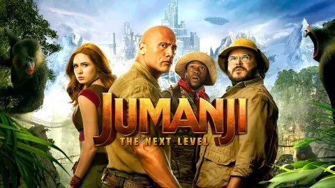 movie poster showing four characters coming out from a wooded area