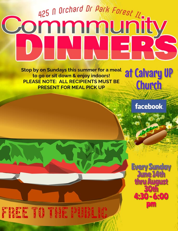 Calvary Community Dinners 2026 FREE TO ALL!