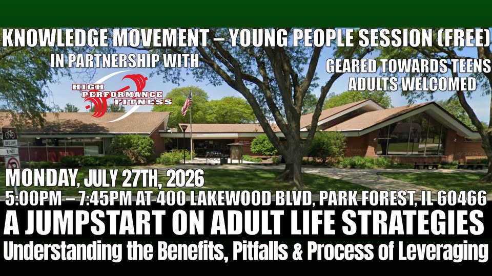 Knowledge Movement – Youth Session #5 led by Attorney Mario A. Reed